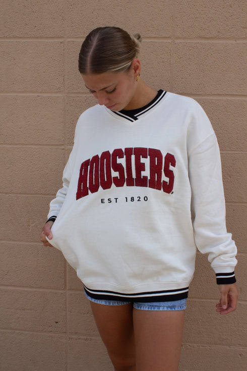 Indiana Allen Chenille Varsity V-neck